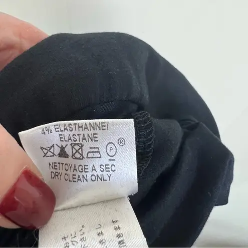 Paule Ka Size XL Black Silk Blend Sleeveless Dress Hidden Zip