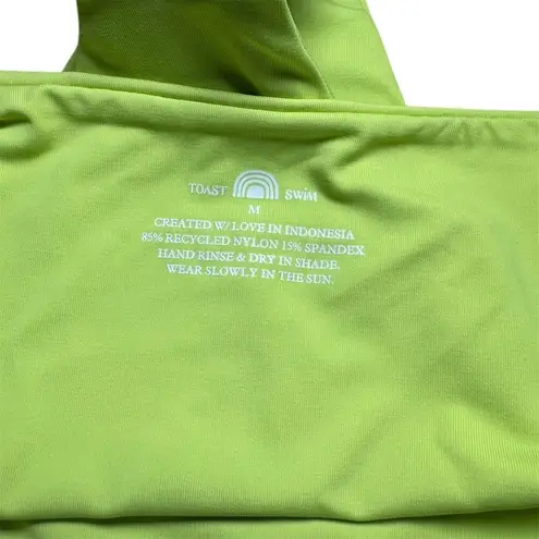 NWT Toast Swim Women's Signature Low Rise Hipster Bikini Bottom Daiquiri Size M Green Size M