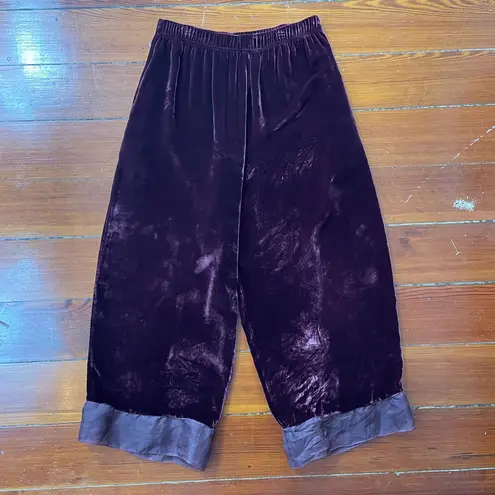 Rare Vintage Dress to Kill Handcrafted Velvet Wide Leg Pants by Jane Mohr OS💚🎀 Red Size undefined