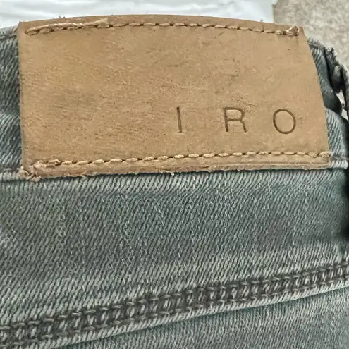 IRO Women's Gray/light blue Straight Leg Jeans