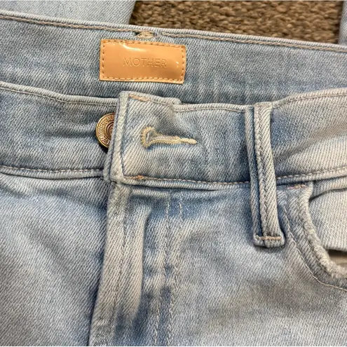 Viral MOTHER The Hustler Ankle Fray Women Jeans in Not So Chill Pill size 27 Blue