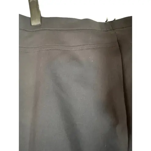 Akris Punto Black Cotton Blend Plain Dressy Slacks Trousers Pants Women Sz 10