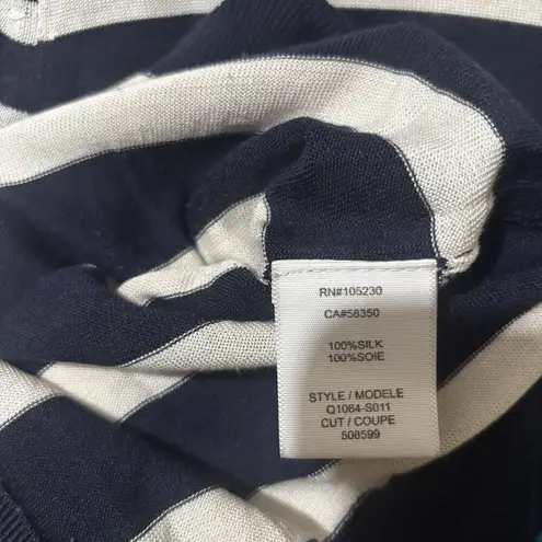 Equipment Femme Sweater Womens XS Multicolor Stripe Silk Pullover Sweatshirt