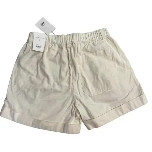 FREE ASSEMBLY Women’s Cuffed Pleated Shorts Size 8 New With Tags White