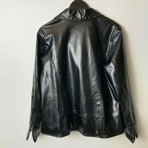 H.I.P. Y2K Vintage LL Cool J Jacket Rap Hop Rhinestones Classic Long Sleeve Faux 1X