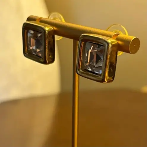 Givenchy Square Post Pierced Vintage Earrings