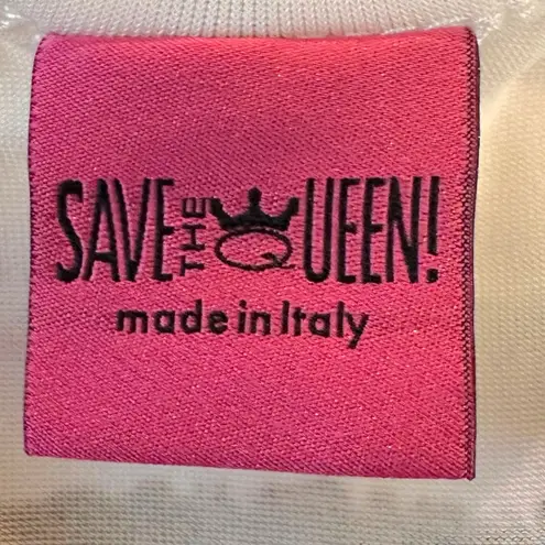 Vintage 90s Y2K Save The Queen Western Horse Punk Bodycon Striped Dress XXL Brown