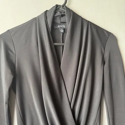 ANGL sz S black blouson bodysuit