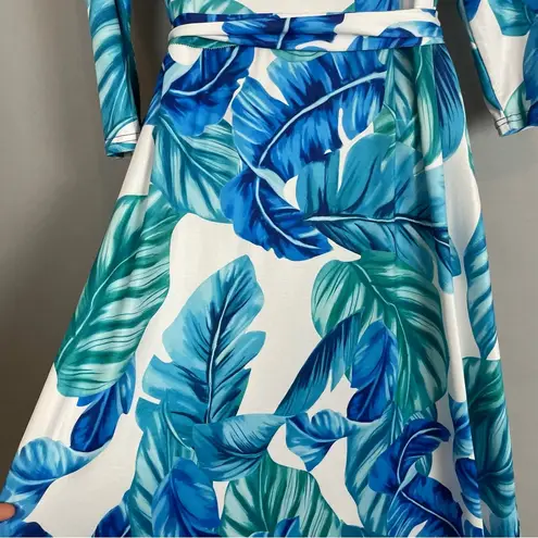 Maxi Dress Tropical Faux