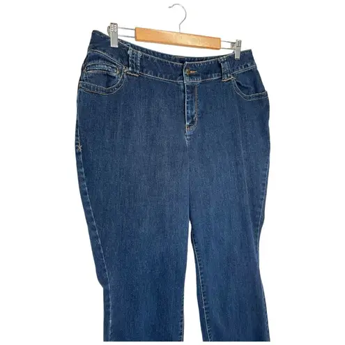 Lane Bryant  Womens 16 Average Distinctly Boot Cut High Rise Denim Blue Jeans