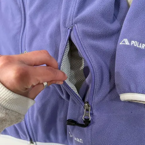 L.L. Bean Polartec Full Zip Fleece Jacket Women’s Small Purple Gorpcore Outdoors