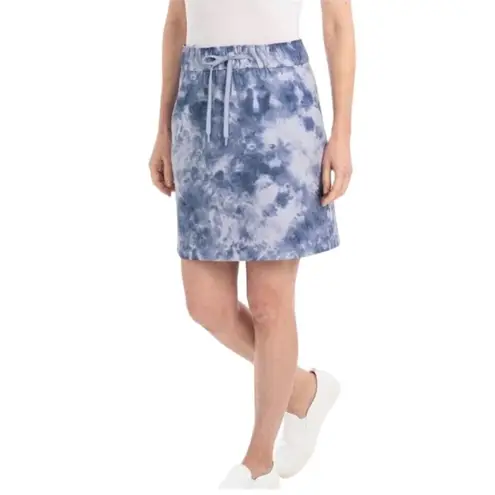 Hilary Radley Women’s Pull-on Skirt, Periwinkle Combo, Size Large NWOT