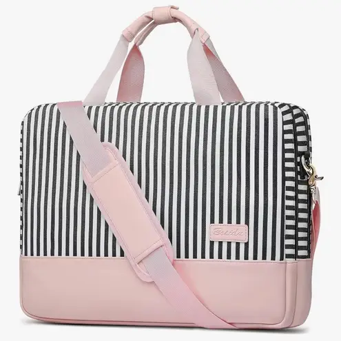 NWT Bosidu Water Resistant Canvas Women Briefcase for Work, Business, etc. Pink