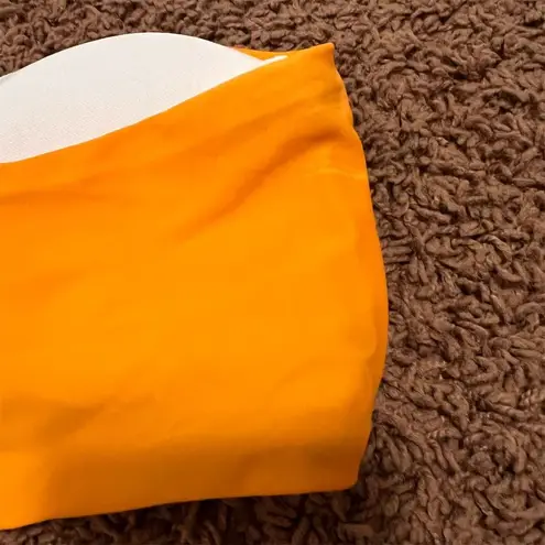 Women's Orange Bandeau Bikini Set with Chain Detail Size Medium NWOT