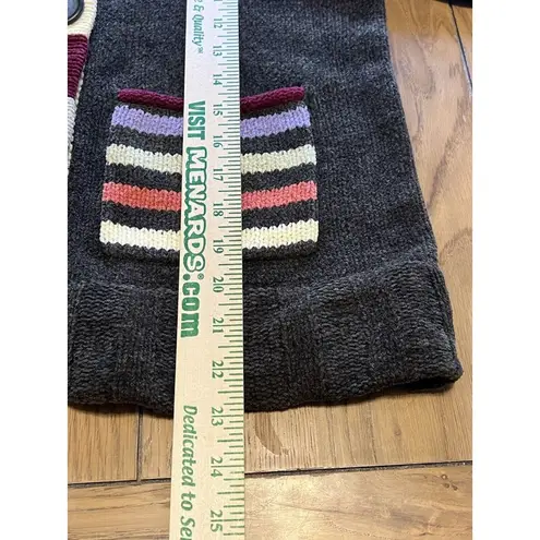 Christopher Banks Crochet Tight Knit Sweater Big Button Cardigan Size Medium