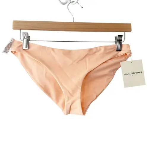 Mara Hoffman Zoa Solid Appeal Peach Bikini Bottoms Small