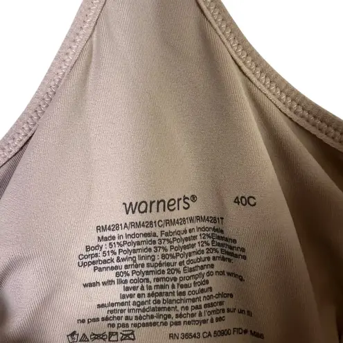 NWT Warners Play It Cool Front Closure Bra Womens 40C Tan Comfort Neutral Size undefined