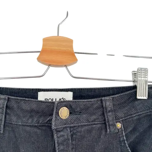 Rolla's Dusters Corduroy Pants Straight Leg High Waist Cords Black Size 29