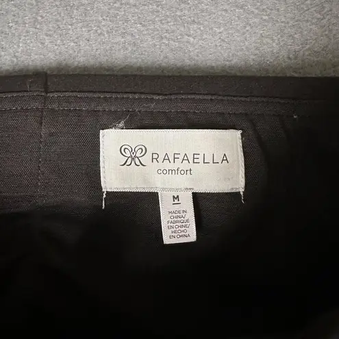 Rafaella Comfort Womens M Black Pull On Ponte Straight Leg Pants