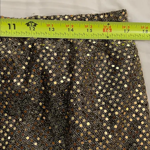 Venezia Jeans VTG Gold Metallic Disco Pants Womens Size 14/16 Costume Party 70s