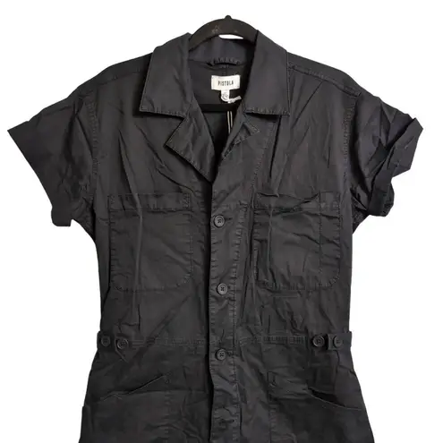 Pistola NWT Parker Utility Romper Fade to Black Short Sleeve Playsuit M