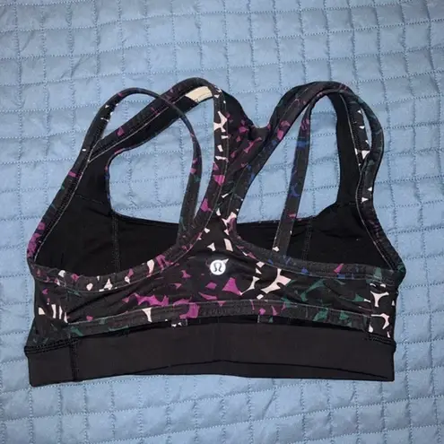 Lululemon  Splendour‎ Bra Shadow Wrap Multi Black 6