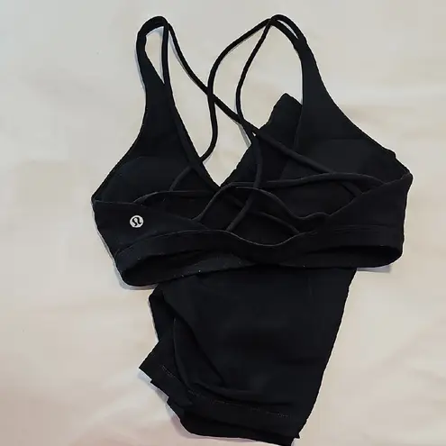 Lululemon  athletica Black Sports Bra and Shorts Set - Image 2