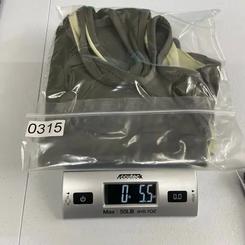 Avia Women's gray green lightly padded full coverage high intensity cross sports bra