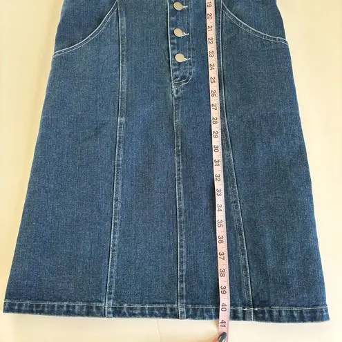 Cloud Ten Blue Denim Overall Casual Cotton Mini Dress Women’s Size Medium NWT