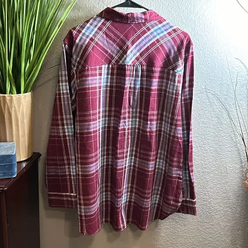 Time And Tru 💰💰$6.00💰💰 bundle item: Women’s flannel plaid shirt size XL 16/18