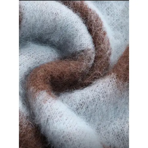 Animal Leopard Sweater Women Large Blue