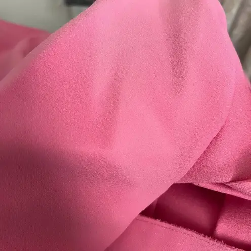 $605 NWT MSGM HALF LINED DOUBLE BREASTED BLAZER WITH RUFFLED Size 40 Pink Coat