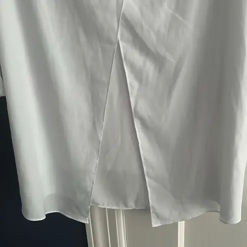 NYDJ size Large cotton front rayon back Asymmetrical 3/4 Sleeve Tunic flowy