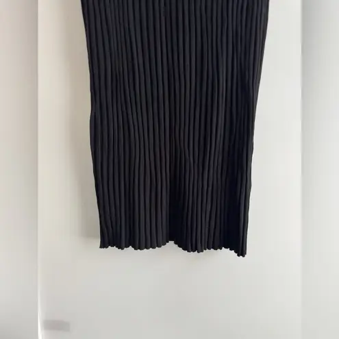 Toteme NWOT black ribbed Murano knit slip midi skirt size medium Orig. $290