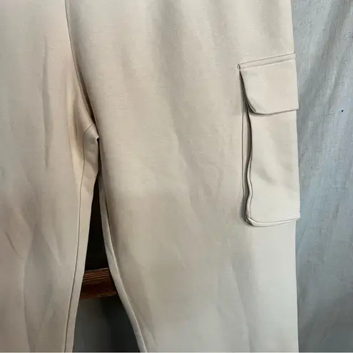 ZARA NWT  Cream Cargo Sweatpants/Joggers Size L