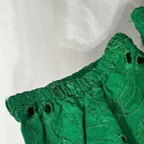 Preston & York Green 3/4 Sleeve Blouse Top S