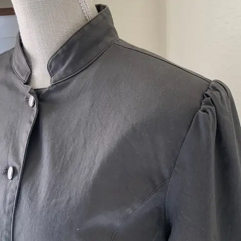 Attention Lightweight Dark Gray Button Down Jacket