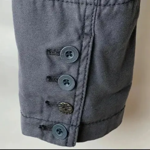 Anthropologie  | Hei Hei | Delanie Smokey Blue Grey Button Down Blazer Size 6