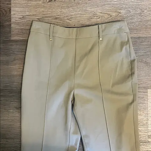 Lysse Women's Cropped Ankle Tan/Brown Pull On High Waist Pants XS NWT