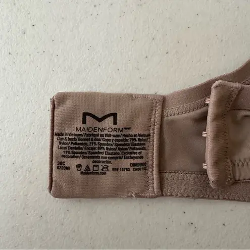Maidenform Dreamwire Push Up Underwire Bra Beige Size 38C