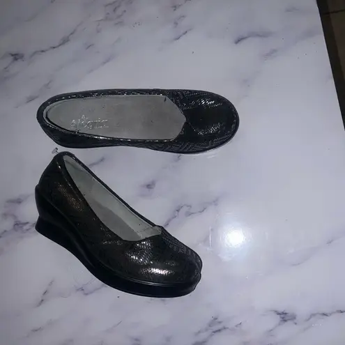 Alegria Flirt Dazzler wedges Leather Sz 8