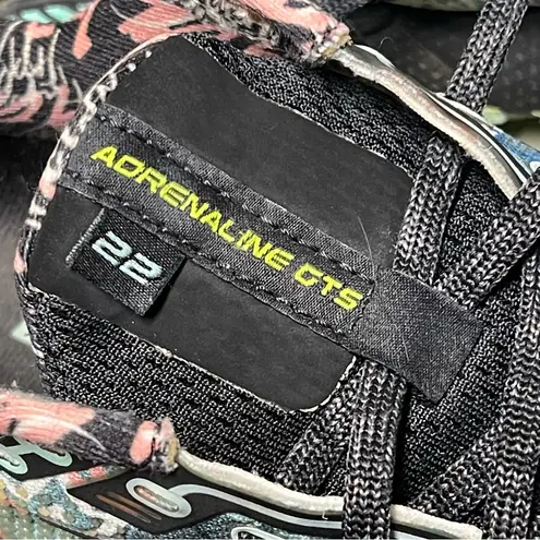 Brooks Adrenaline GTS 22 Black/Yucca/Flamingo Pink Women's Sneakers Size 6.5B