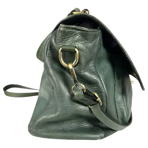 Pratesi Firenze Kelly Green Satchel Crossbody Purse