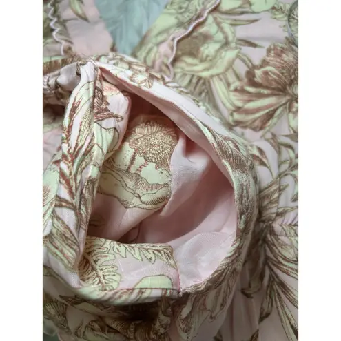 Agua Bendita × Target Romantic Floral Print Flare Long Sleeve Romper Size 1X