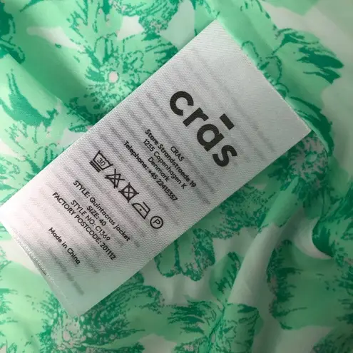 Cras Green White Quintacras Minty Quilted Bold Shoulder Jacket NWT 40 Green Wht Size undefined