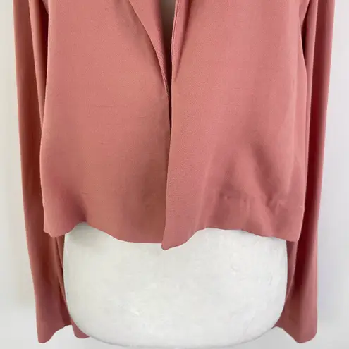 Melrose and Market New Open Front Crop Blazer Cropped Jacket Pink Size Small