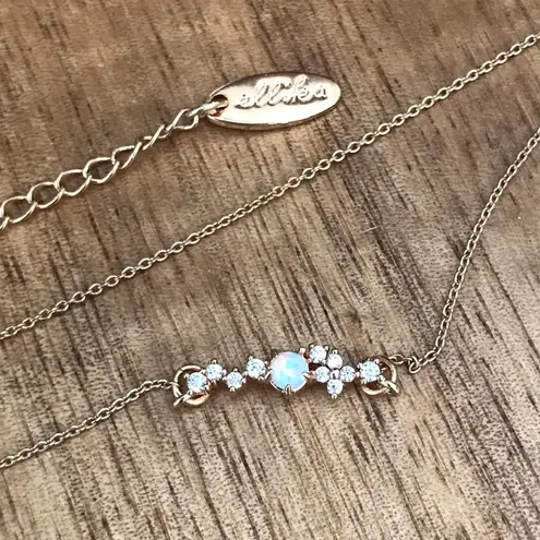 Ettika Opal Cluster Gold Necklace