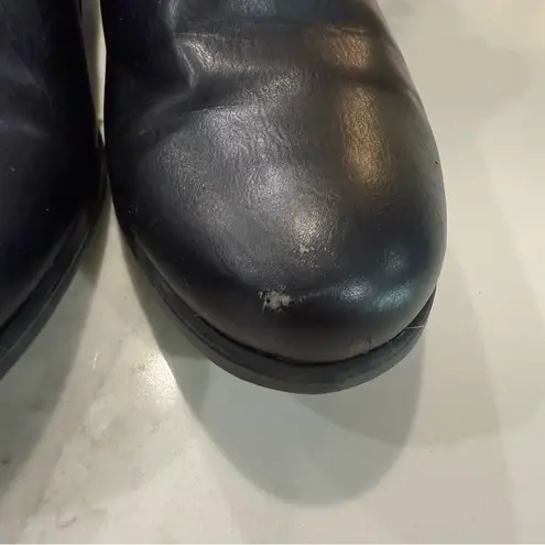 Natural Soul Kasta SideZip Heeled Ankle Booties Womens 8M DarkBrown Faux Leather