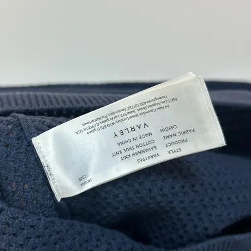Varley Savannah Half Zip Knit Sweater in Navy Size Medium