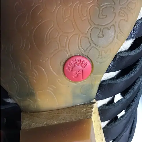 Camper Women “Rachel Wedge Sandals Sz. 39/8.5US Black EUC with Strappy Design